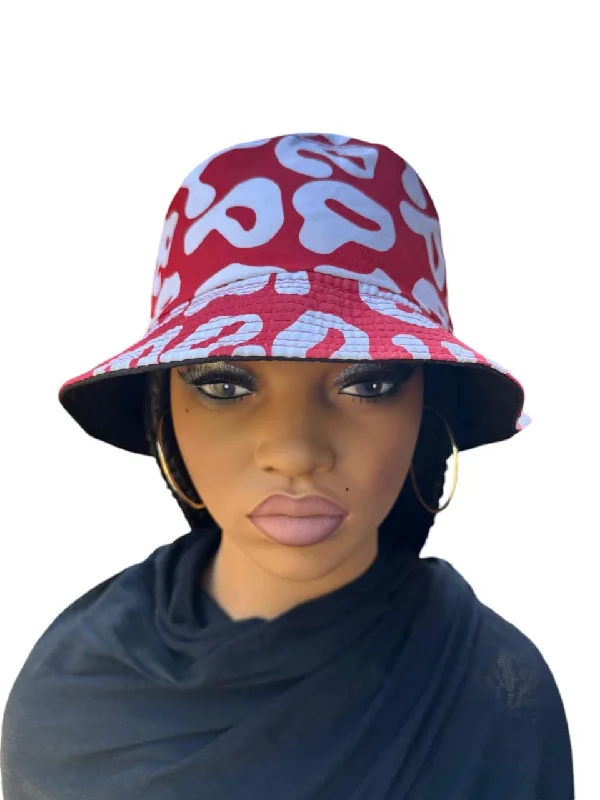 C3- Pink and White Bucket Hat Braided Wig