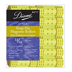 DIANE SNAP-ON MAG ROLLERS YELLOW 11/16 IN.-12