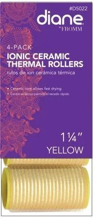 Diane Ionic Ceramic Thermal Rollers 1 1/4 in Yellow