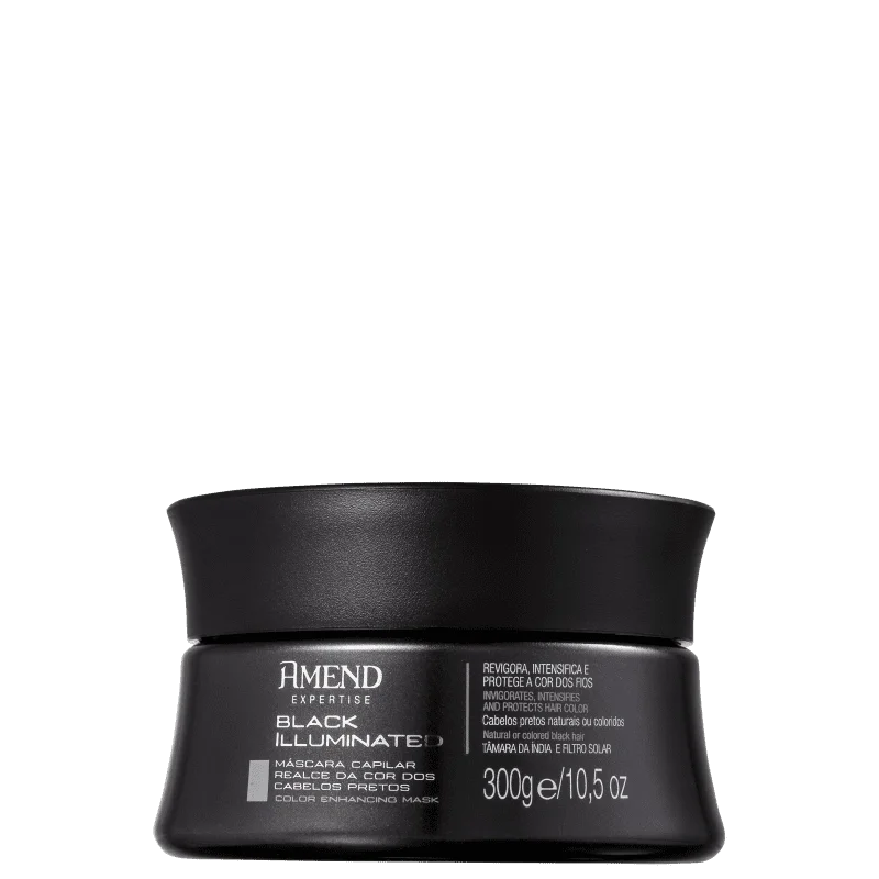 Black Illuminated - Highlight for Black Hair Color - Mask 300g - Amend