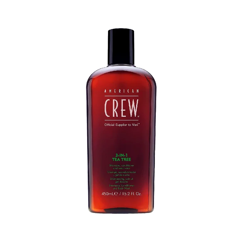 American Crew Haircare Tea Tree 3 In 1 Shampoo, Conditioner & Body Wash  15oz