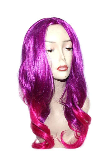 Elysee Star Purple & Pink Synthetic Hair Wig - Anita