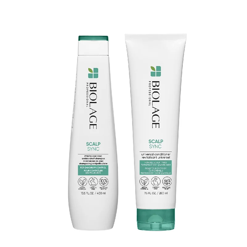 Matrix Biolage Scalp Sync Anti-Dandruff Shampoo 13.5oz and Scalp Sync Universal Conditioner 9.5oz Duo ($48 Value)