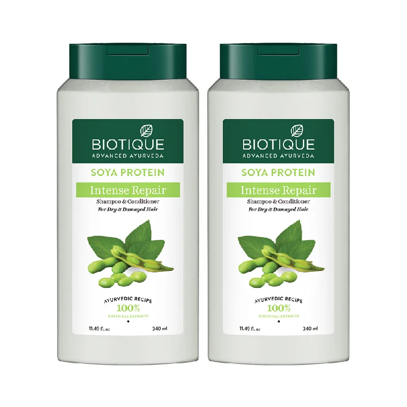 Biotique Soya Protein Intense Repair Shampoo 340ml ( PACK OF 2 )