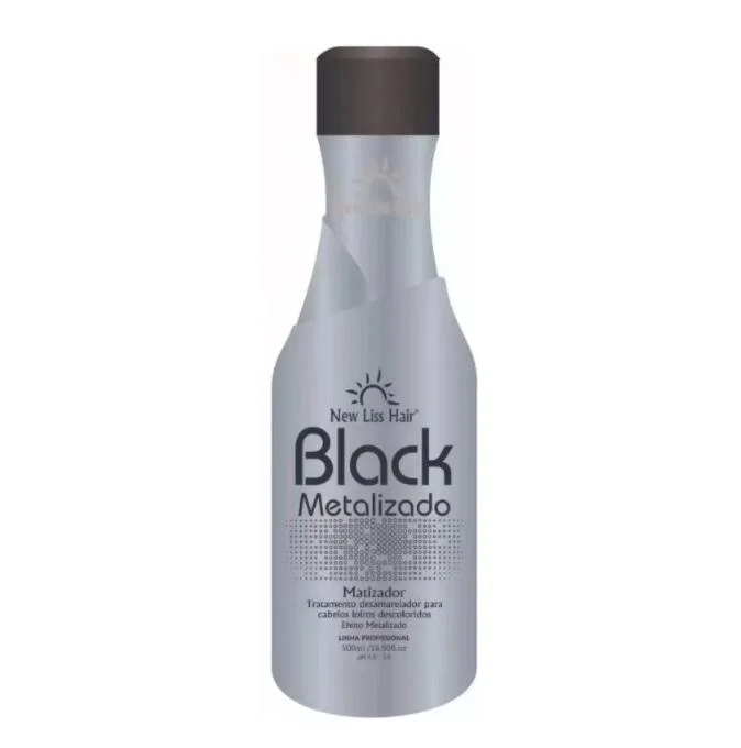 Black Metallic Tinting Color Intensifying Revival Hair Mask 500ml - New Liss Hair