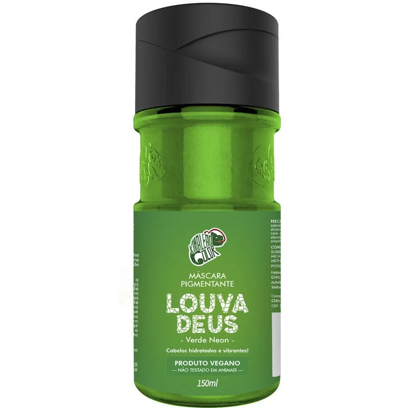 Brazilian Louva Deus Neon Green Pigment Vegan Mask 150ml - Kamaleão Color