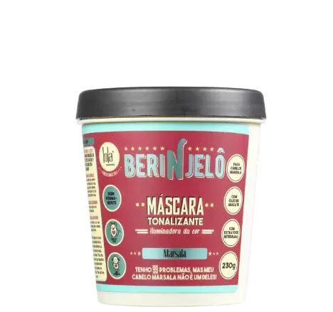 Color Illuminator Aubergine Marsala Berinjelo Toning Mask 230g - Lola Cosmetics