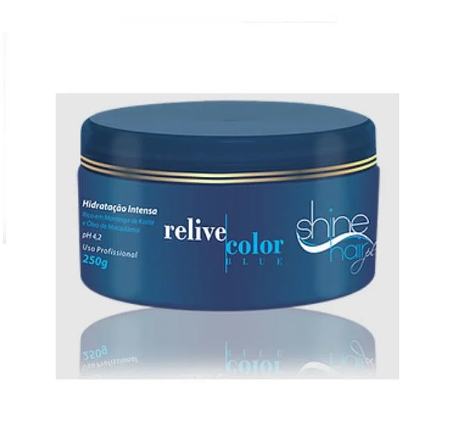 Color Relieve Blue Strengthening Revitalizating Keratin Mask 250g - Shine Hair