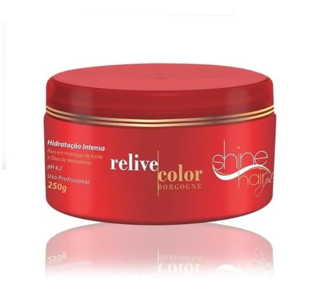 Color Relieve Borgogne Strengthening Revitalizating Mask 250g - Shine Hair