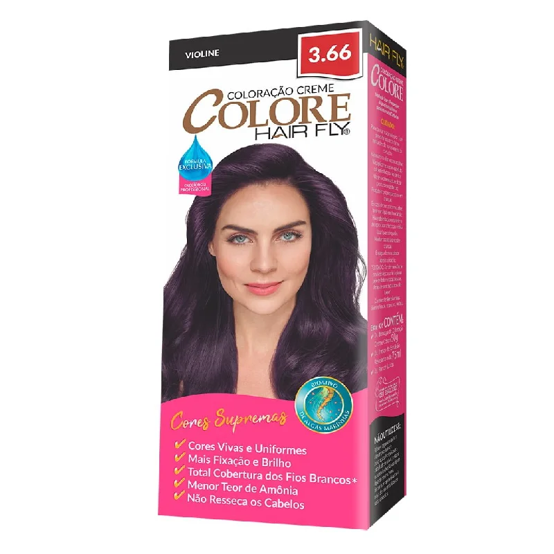 Hair Fly Coloring Cream Colors 3.66 - Violine 125g