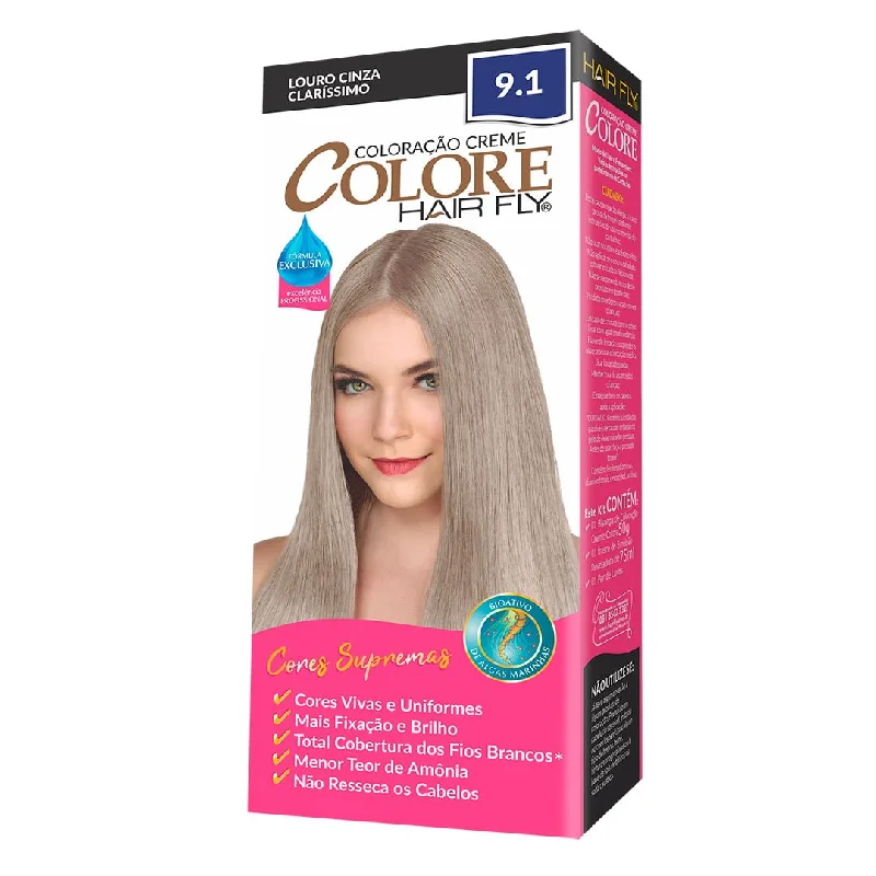 Hair Fly Coloring Cream Colors Blonde Gray Clear 9.1