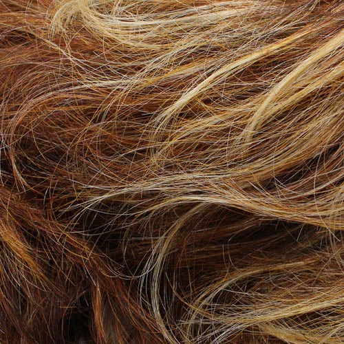 FLAME | Medium Auburn Highlighted with Strawberry Blonde and Ash Blonde