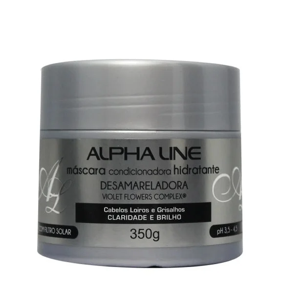 De-yellowing Hydrating Conditioning Blond Grey Hair Mask 350g - Alpha Line