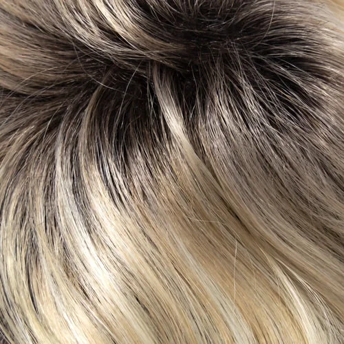 22/1001/R8 | Ash Blonde base blended with Platinum Blonde Highlights and Chestnut Brown Roots