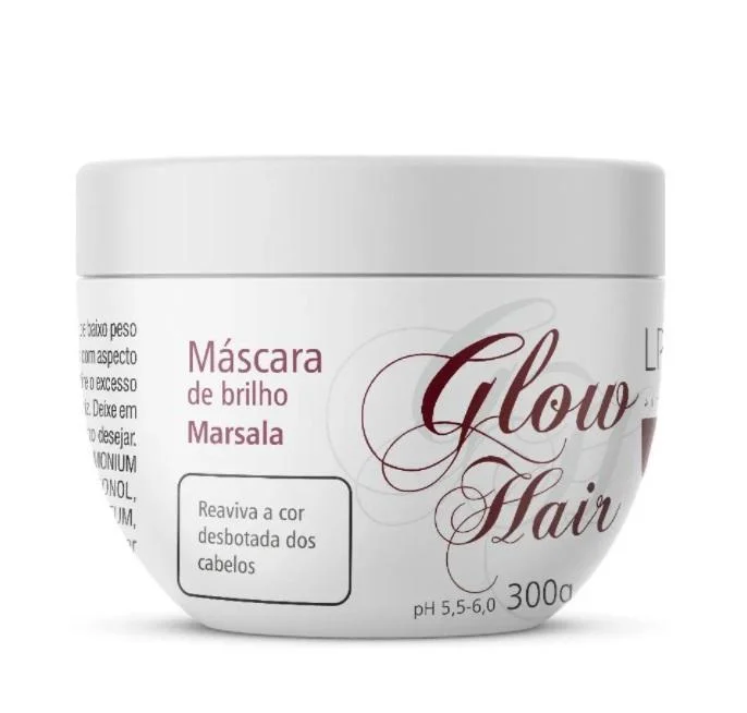 Glow Bath Color Revitalizing Marsala Tinting Shine Hair Mask 300g - Lpzhair