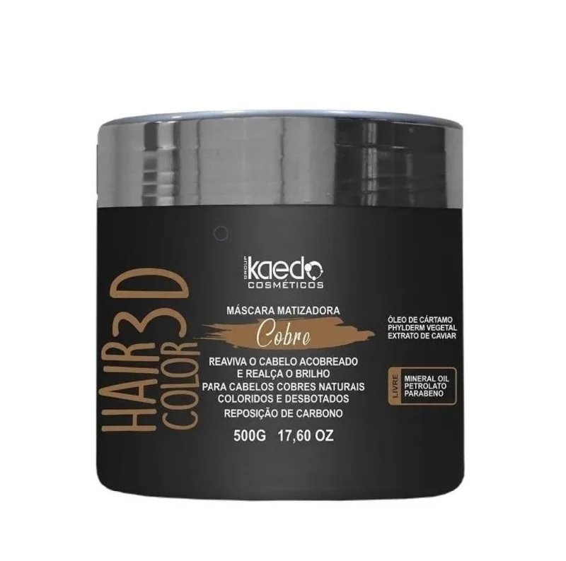 Hair Color 3D Copper Tinting Toning Carbon Replacement Mask 500g - Kaedo