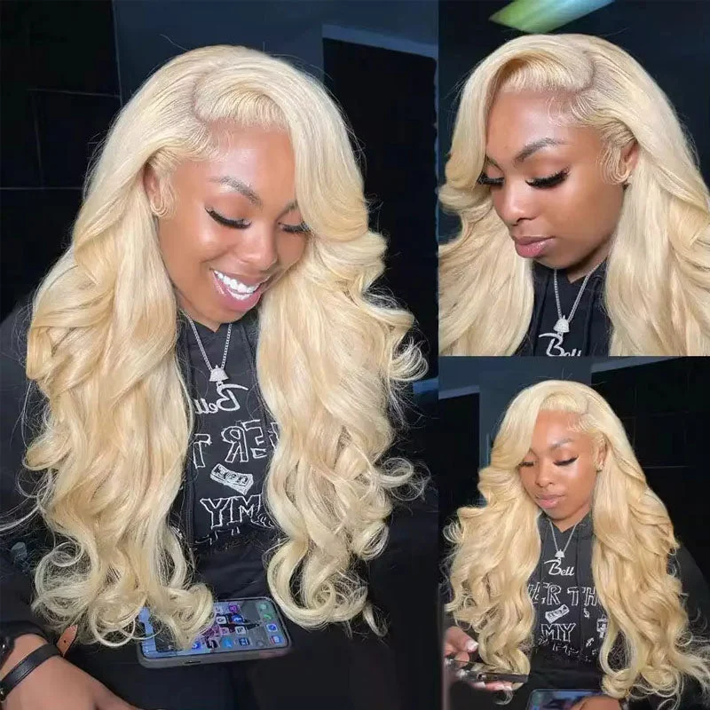 NICOLE - HD Blonde 613 Body Wave 4x4 5x5 6x6 7x7 Closure Wig 13x4 13x6 Frontal Wig Pre-Plucked Human Hair Wig