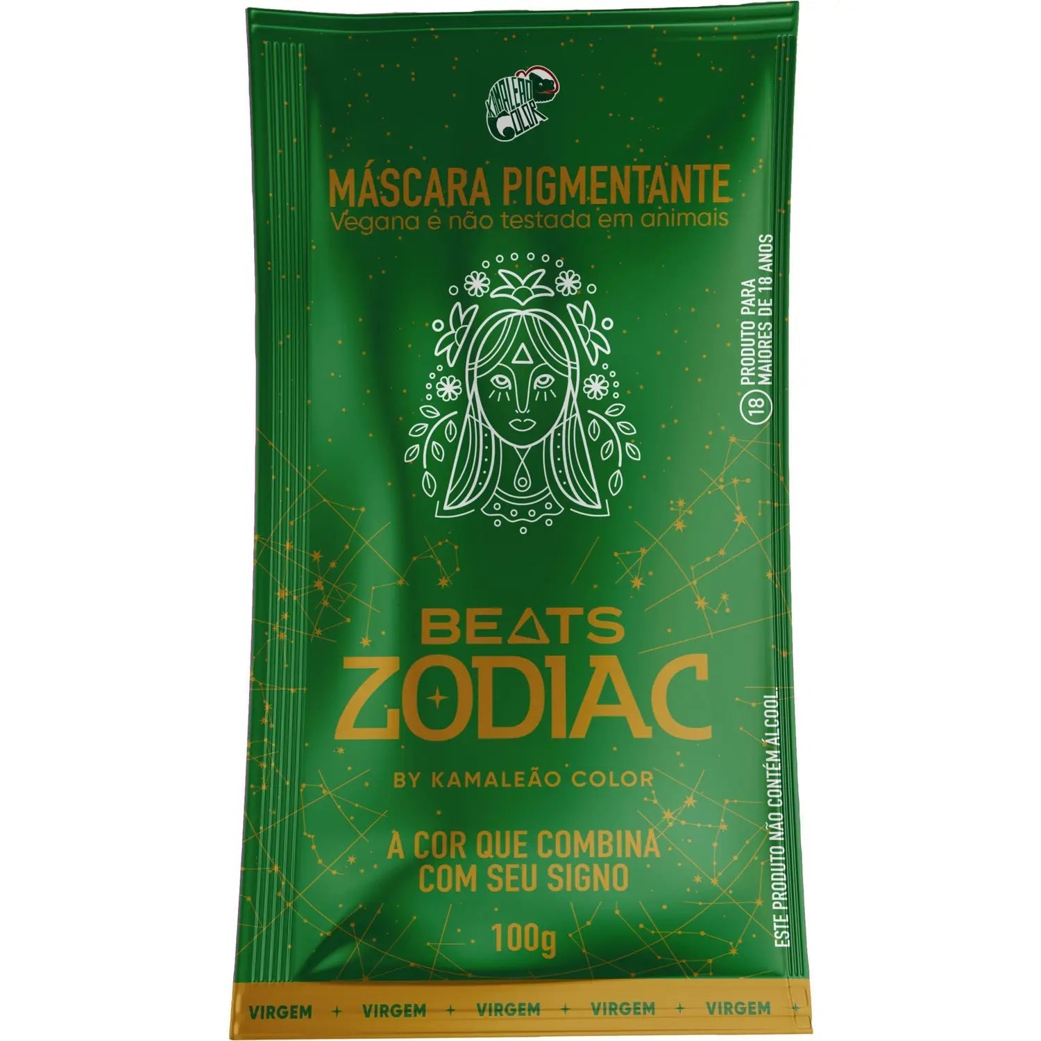 Kamaleão Color Virgem Beats Zodiac Pigment Mask 100g / 3.52 fl oz