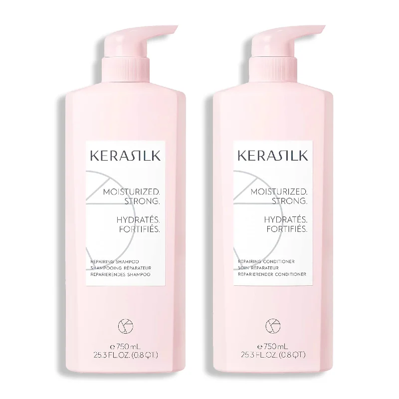 Kerasilk Repairing Shampoo and Conditioner Duo - 25oz ($130 Value)