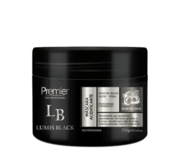 Lumis Black Coconut Argan Oil Aloe Vera Acidifying Mask 250g - Premier Hair