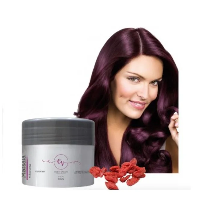 Marsala Goji Berry Tinting Color Intensifying Hair Shine Mask 300g - Elieti Vacari