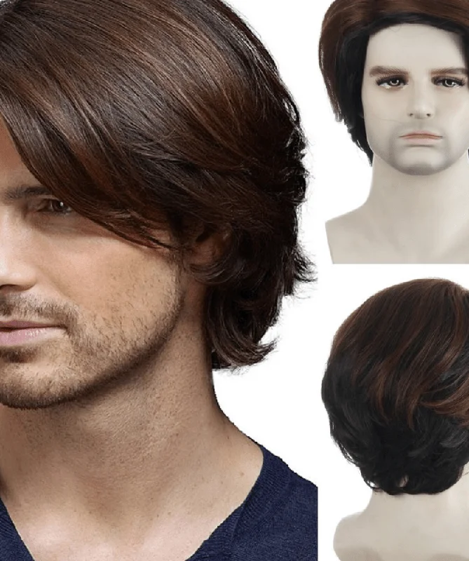 Mens Brown Wig