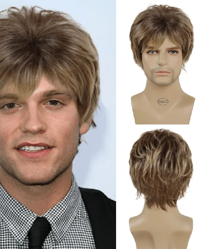 Mens Dark Blonde Wig