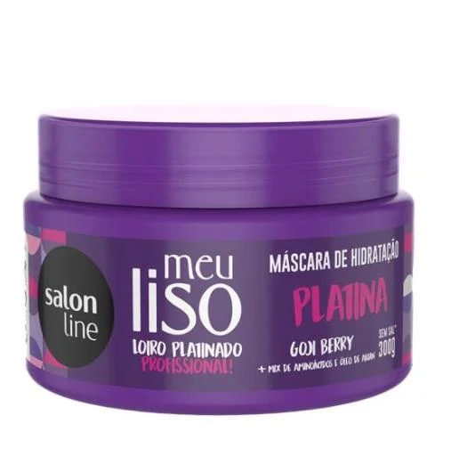 Salon Line Moisturizing My Smooth Platinum Blonde Vegan Hydration Mask 300g