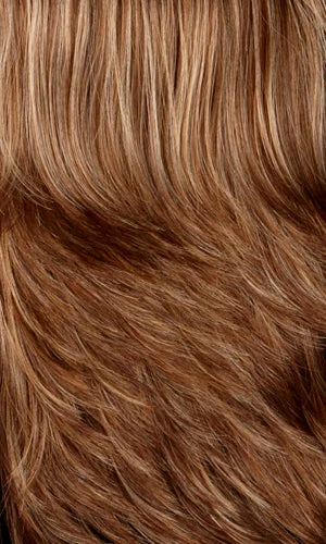 8/27/33H | Medium Brown with Gold Blonde & Strawberry and Auburn highlights