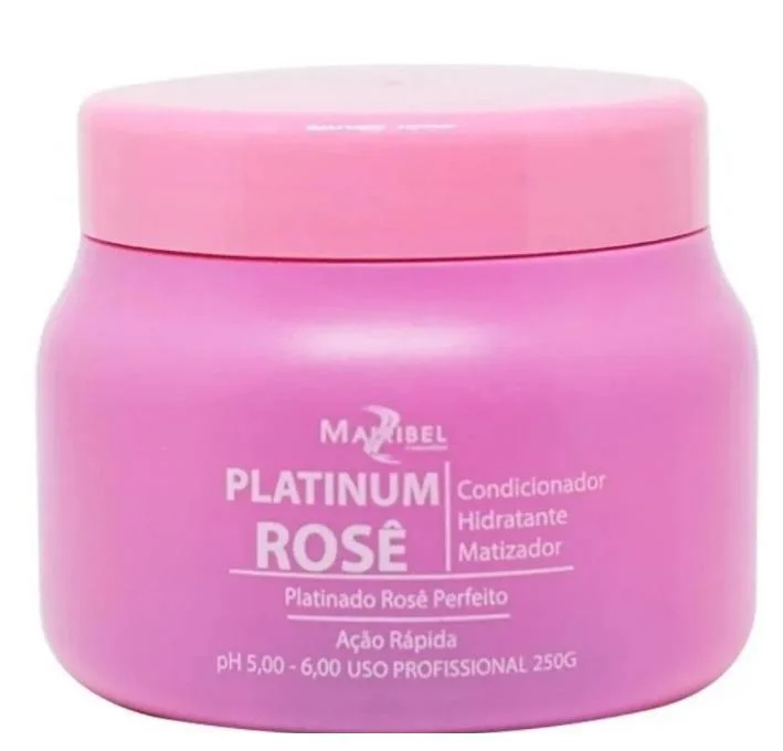 Platinum Rosé Pink Keratin Grape Seed Tinting Conditioning Mask 250g - Mairibel