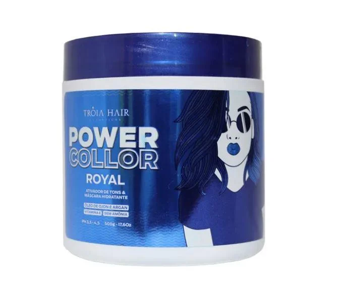 Power Color Activator Royal Tinting Argan Ojon Vitamin E Mask 500g - Troia Hair