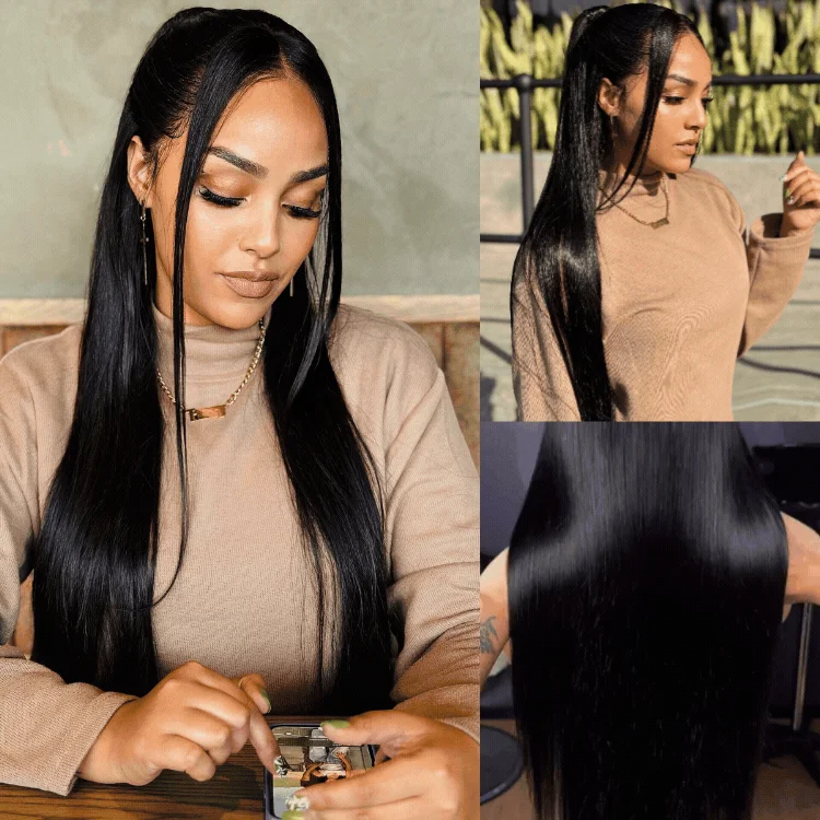 Worth | Silk Straight Glueless 13x4 Frontal Lace Wig 100% Human Hair