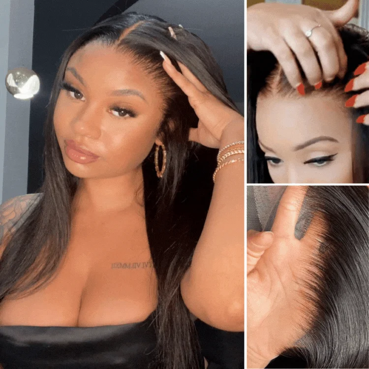 PreMax Wigs | ReadytoGo Silk Straight Glueless 13x4 Frontal Lace Wig 100% Human Hair