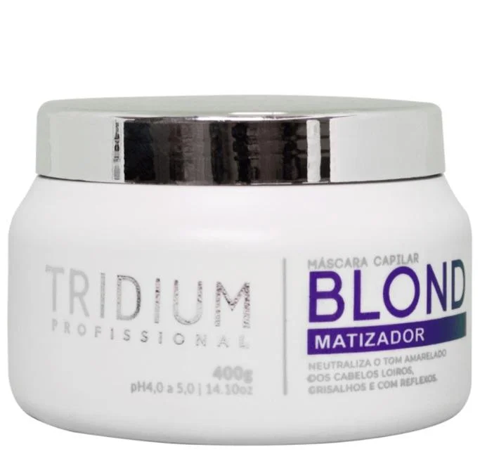 Professional Anti Yellowish Treatment Blond Tinting Toning Mask 400g - Tridium