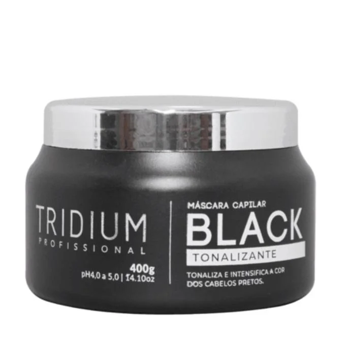 Professional Black Tinting Toning Color Intensifying Hair Mask 400g - Tridium