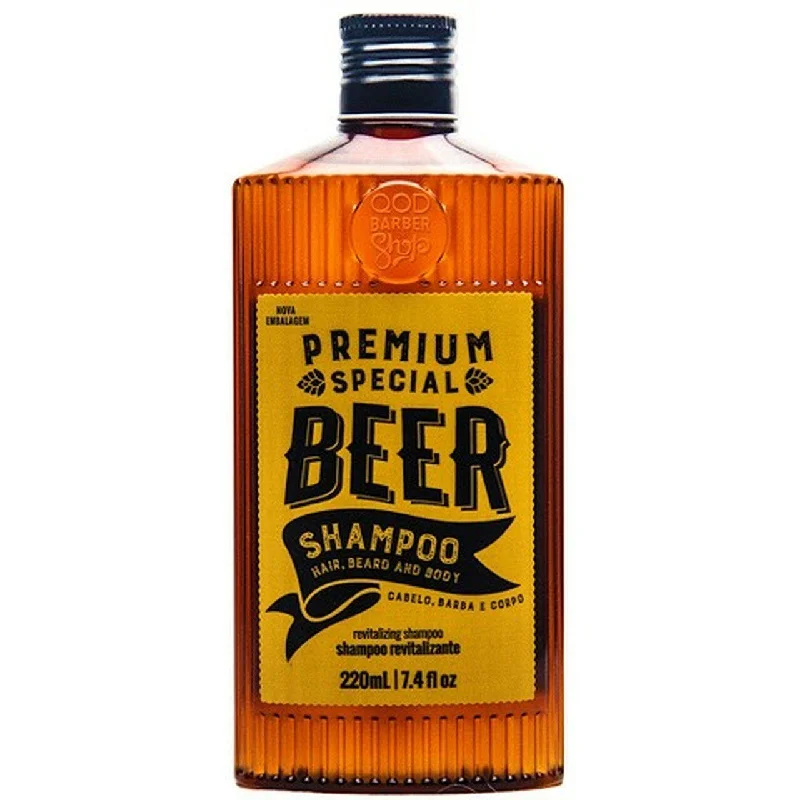 Barber Special Premium Beer Shampoo Purifying Hair Treatment 220ML - QOD