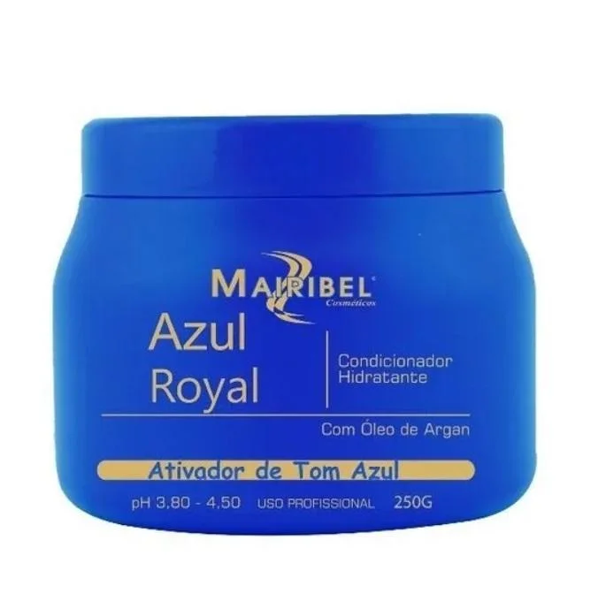 Royal Blue Moisturizing Conditioning Argan Tinting Hair Mask 250g - Mairibel