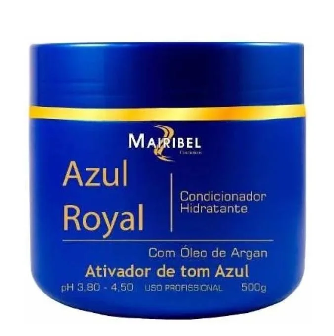 Royal Blue Moisturizing Conditioning Argan Tinting Hair Mask 500g - Mairibel