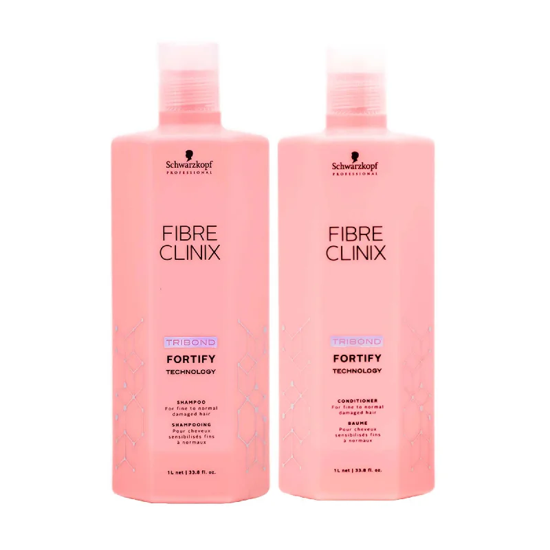 Schwarzkopf Professional Fibre Clinix Fortify Shampoo and Conditioner Duo - 33oz ($122 Value)