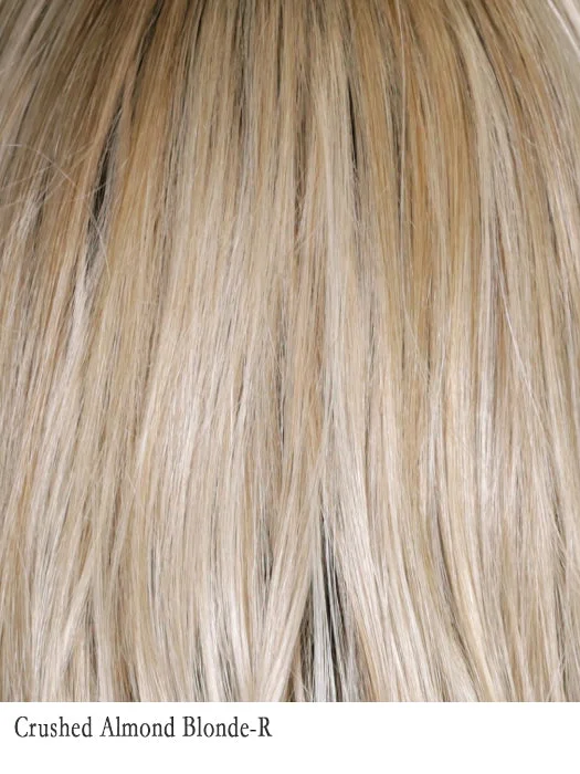 Crushed Almond Blonde-R | 14/17/101+18 | Creamy cooler blend of light to medium Sandy Blonde with chunky highlights of light Ash Blonde and Platinum creating soft neutral Light Blonde with light and medium blended root color.