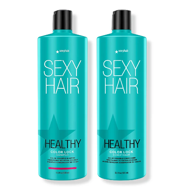 Sexy Hair Healthy SexyHair Color Lock Shampoo and Conditioner Liter Duo