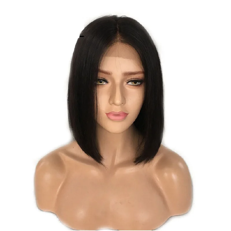 100% Virgin Straight Human Hair Bob Wigs