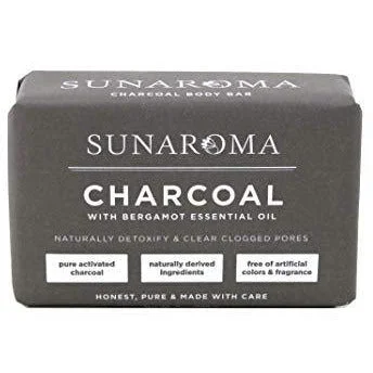 Sunaroma Charcoal/Bergamot Soap 8Oz