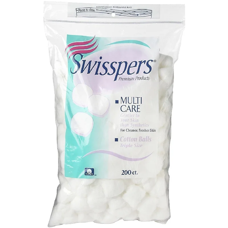 Swisspers Cotton Balls 200'S Lg