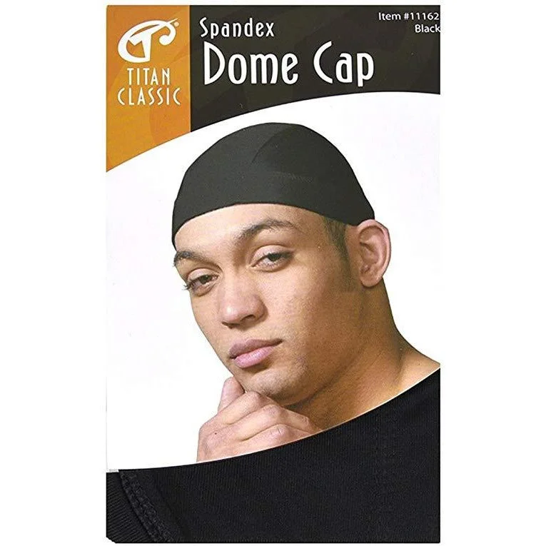 Titan Classic Spandex Dome Cap (BLACK) #11162