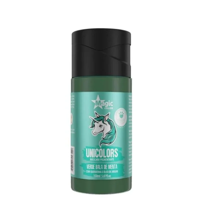 Unicolors Green Verde Bala de Menta Tinting Pigmenting Mask 150ml - Magic Color