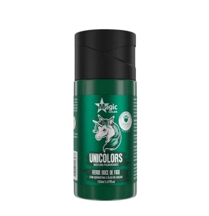 Unicolors Green Verde Doce de Figo Tinting Pigmenting Mask 150ml - Magic Color