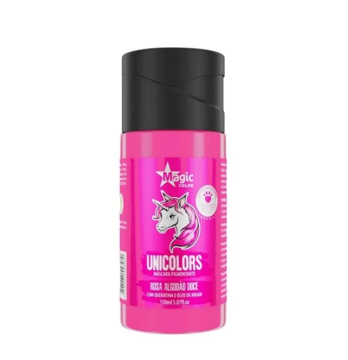 Unicolors Pink Rosa Algodão Doce Tinting Pigmenting Mask 150ml - Magic Color