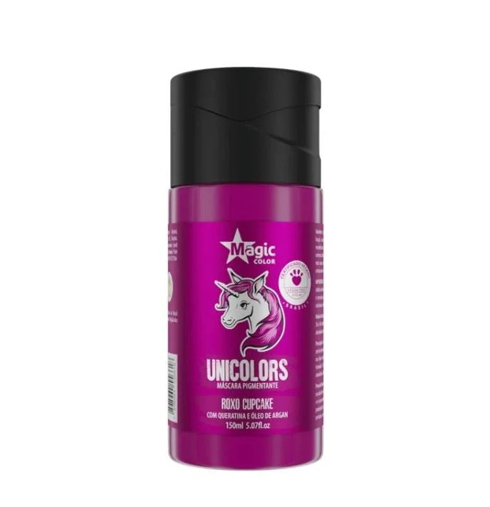 Unicolors Purple Roxo Cupcake Tinting Toning Pigmenting Mask 150ml - Magic Color