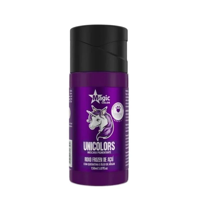 Unicolors Purple Roxo Frozen de Açaí Tinting Pigmenting Mask 150ml - Magic Color